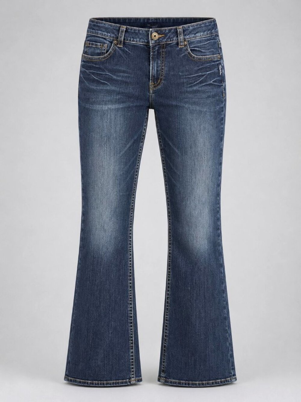 Silver Jeans Suki Womens Size 18 Jeans Blue Mid Boot Cut Fluid Denim Stretch